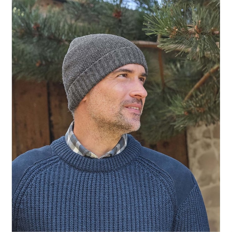 Men's Essential Lambswool Fingerless Gloves